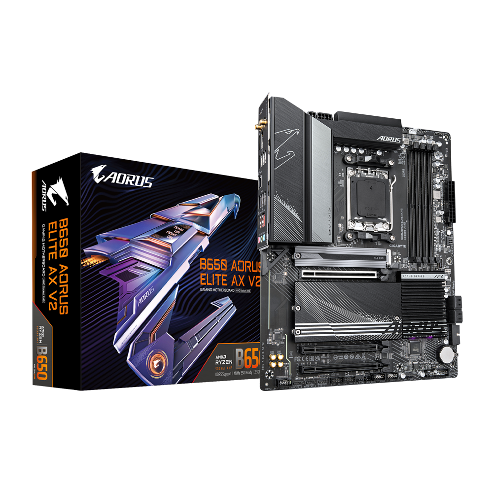 MOTHERBOARD GIGABYTE B650 AORUS ELITE AX V2 DDR5 AM5