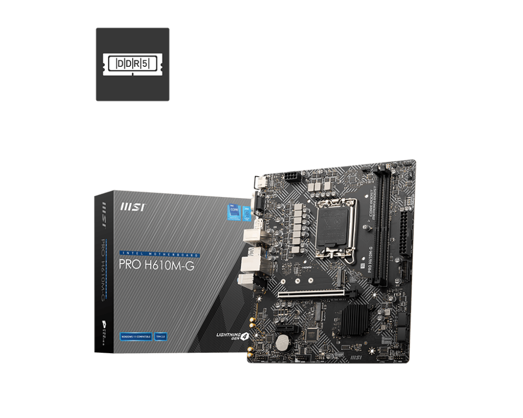 MOTHERBOARD MSI H610M-G PRO DDR5 LGA1700
