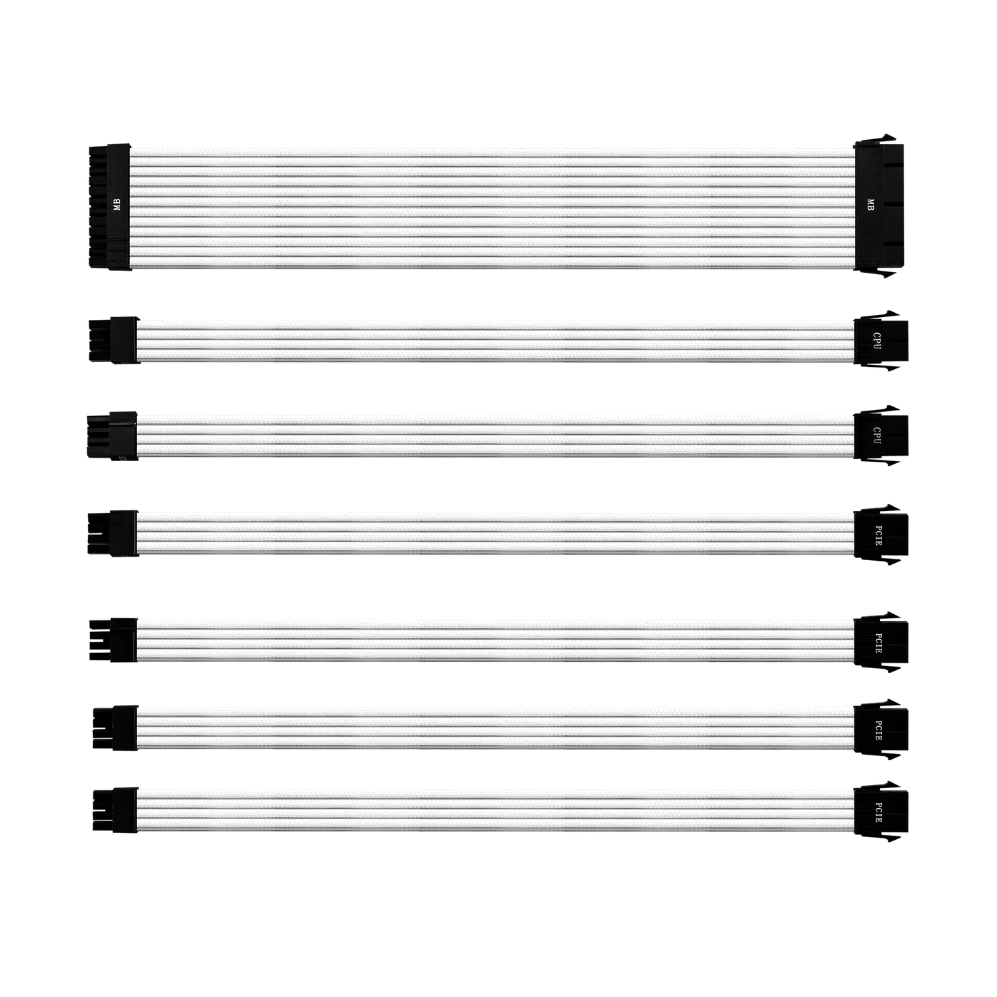 KIT CABLES MALLADOS COOLERMASTER BLANCO
