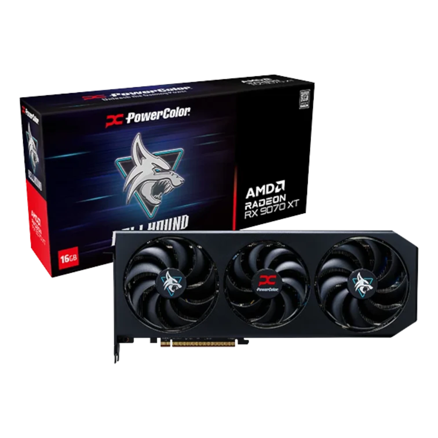 PLACA DE VIDEO POWERCOLOR RX 9070 XT HELLBOUND 16GB GDDR6 OC
