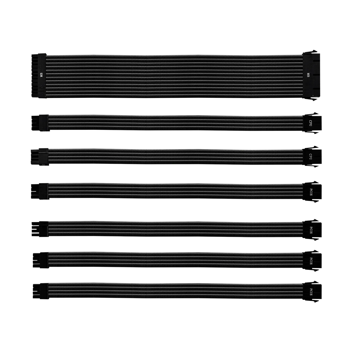 KIT CABLES MALLADOS COOLERMASTER NEGRO
