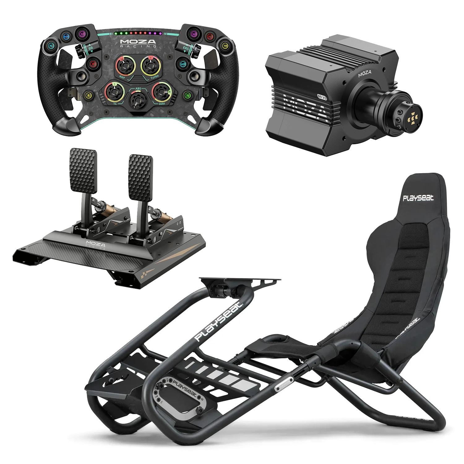 COMBO SIMULADOR PLAYSEAT TROPHY + MOZA