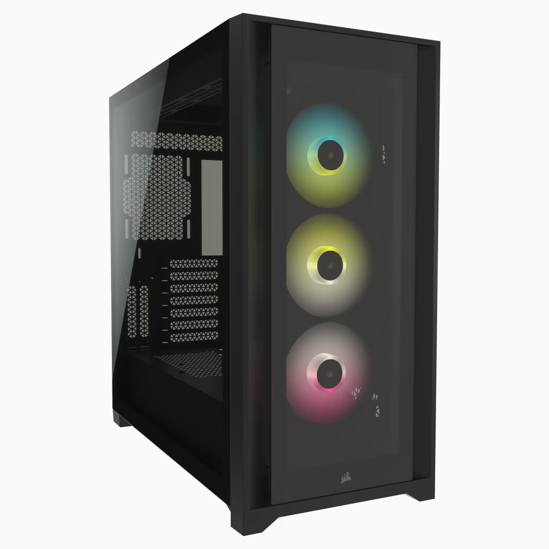 GABINETE CORSAIR 5000X ICUE RGB TG BLACK ATX