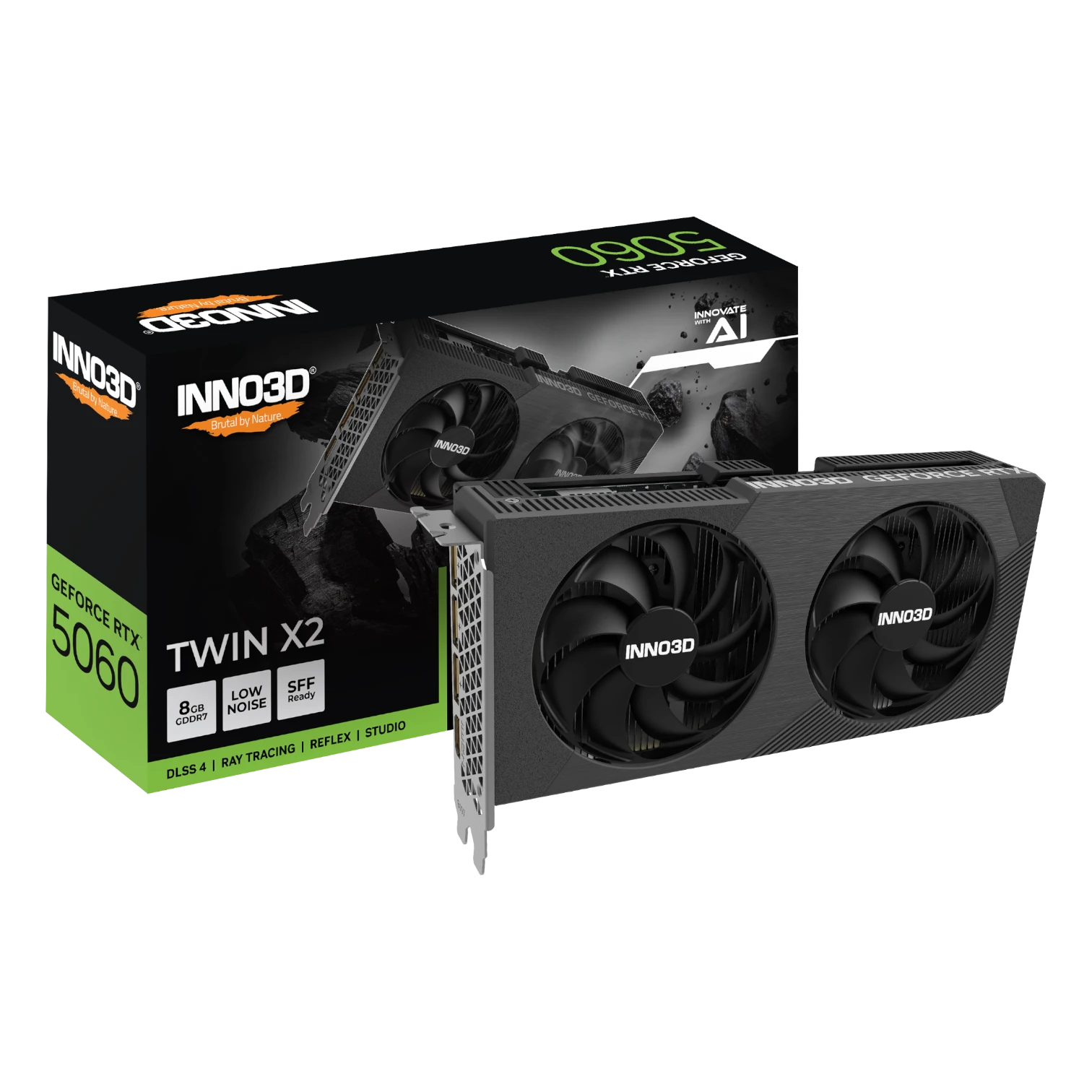 PLACA DE VIDEO INNO3D RTX 5060 TWIN X2 8GB GDDR7