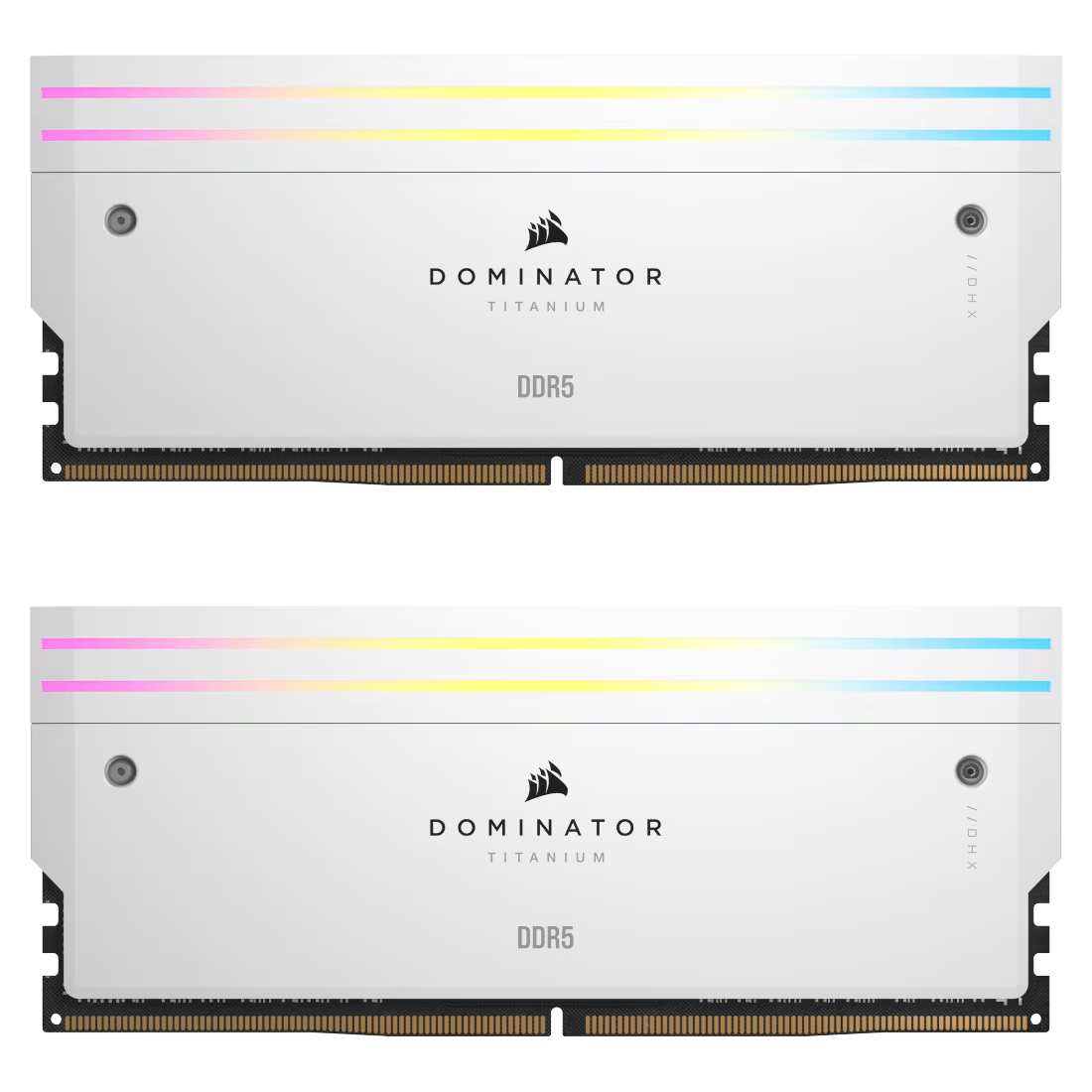 MEMORIA RAM CORSAIR 32GB (2X16) DDR5 6000MHZ DOMINATOR TITANIUM RGB WHITE
