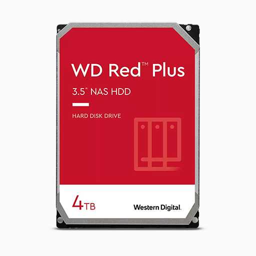 DISCO HDD WD RED PLUS 4TB 5400RPM