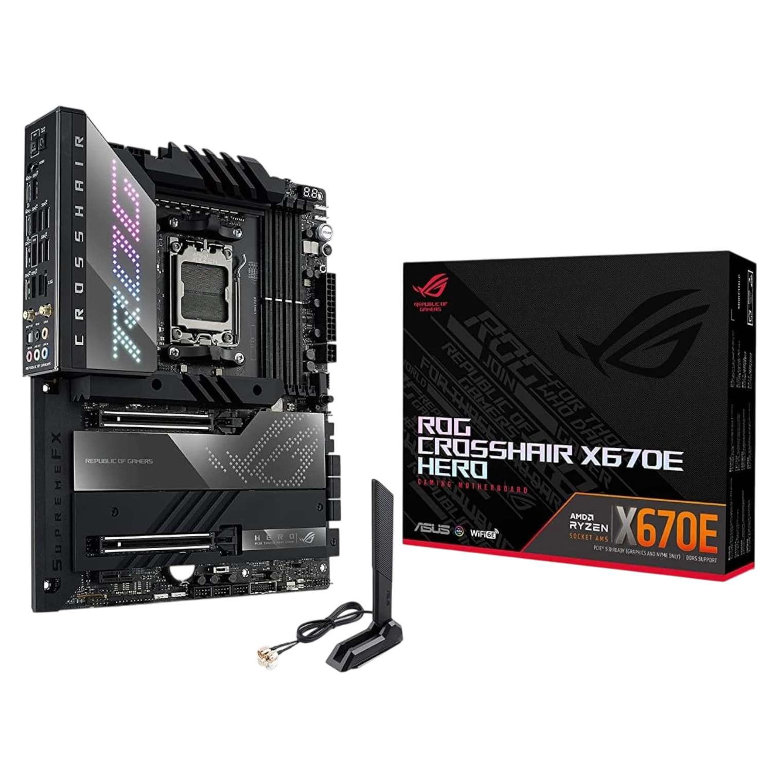 MOTHERBOARD ASUS ROG CROSSHAIR X670E HERO DDR5 AM5 WIFI