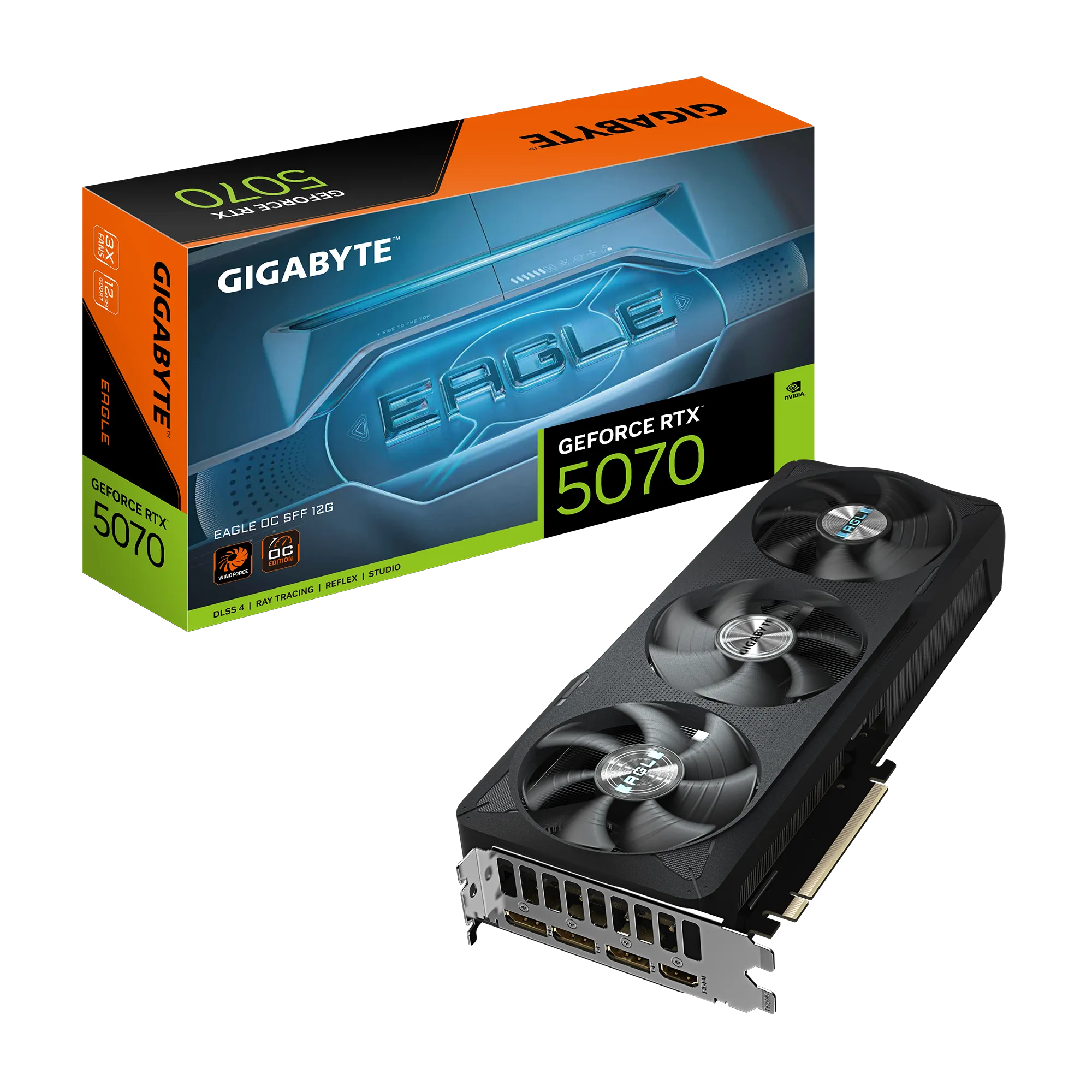 PLACA DE VIDEO GIGABYTE RTX 5070 EAGLE 12 GB GDDR7 OC SFF