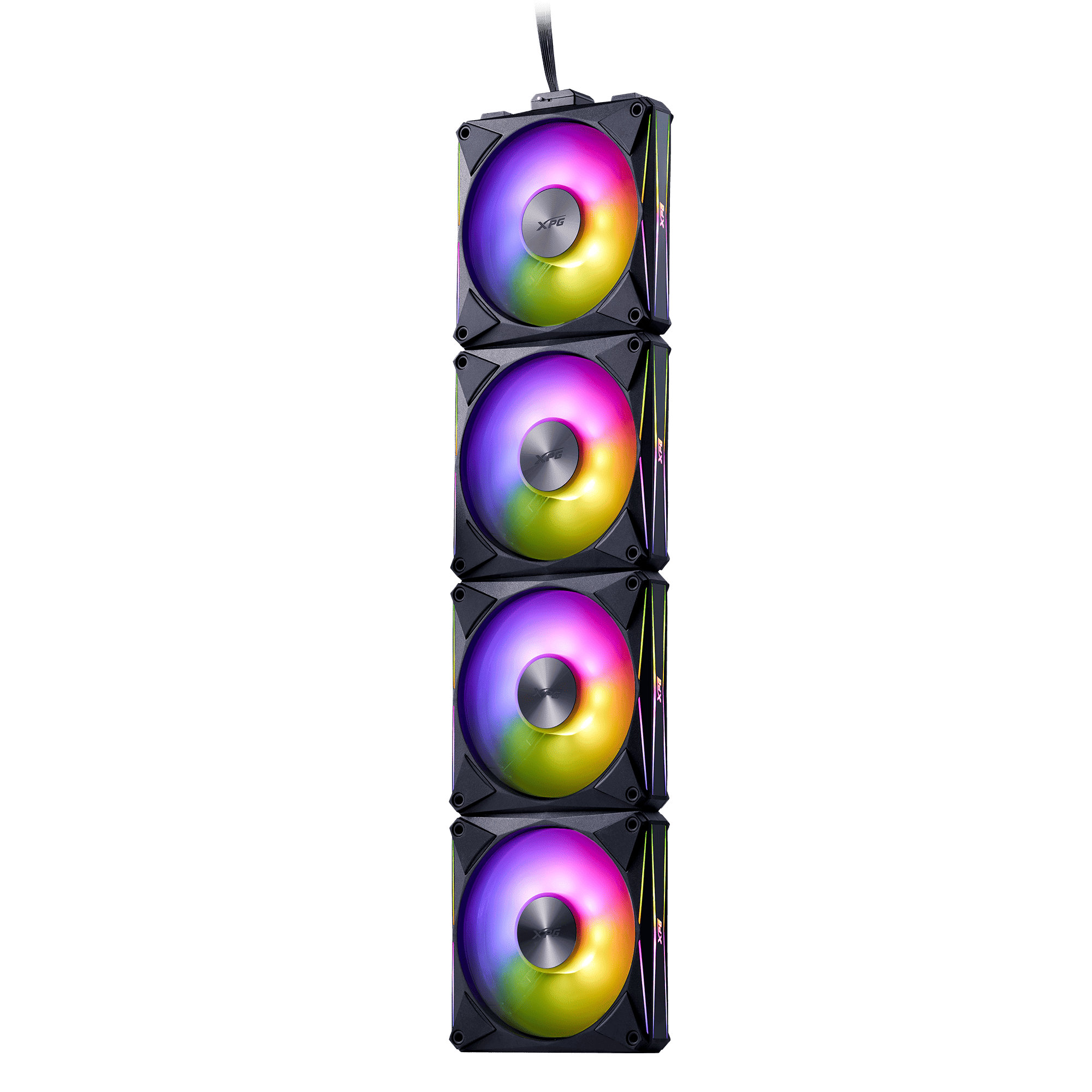FAN ADATA XPG HURRICANE MAG 120 ARGB PWM 4 PACK BLACK