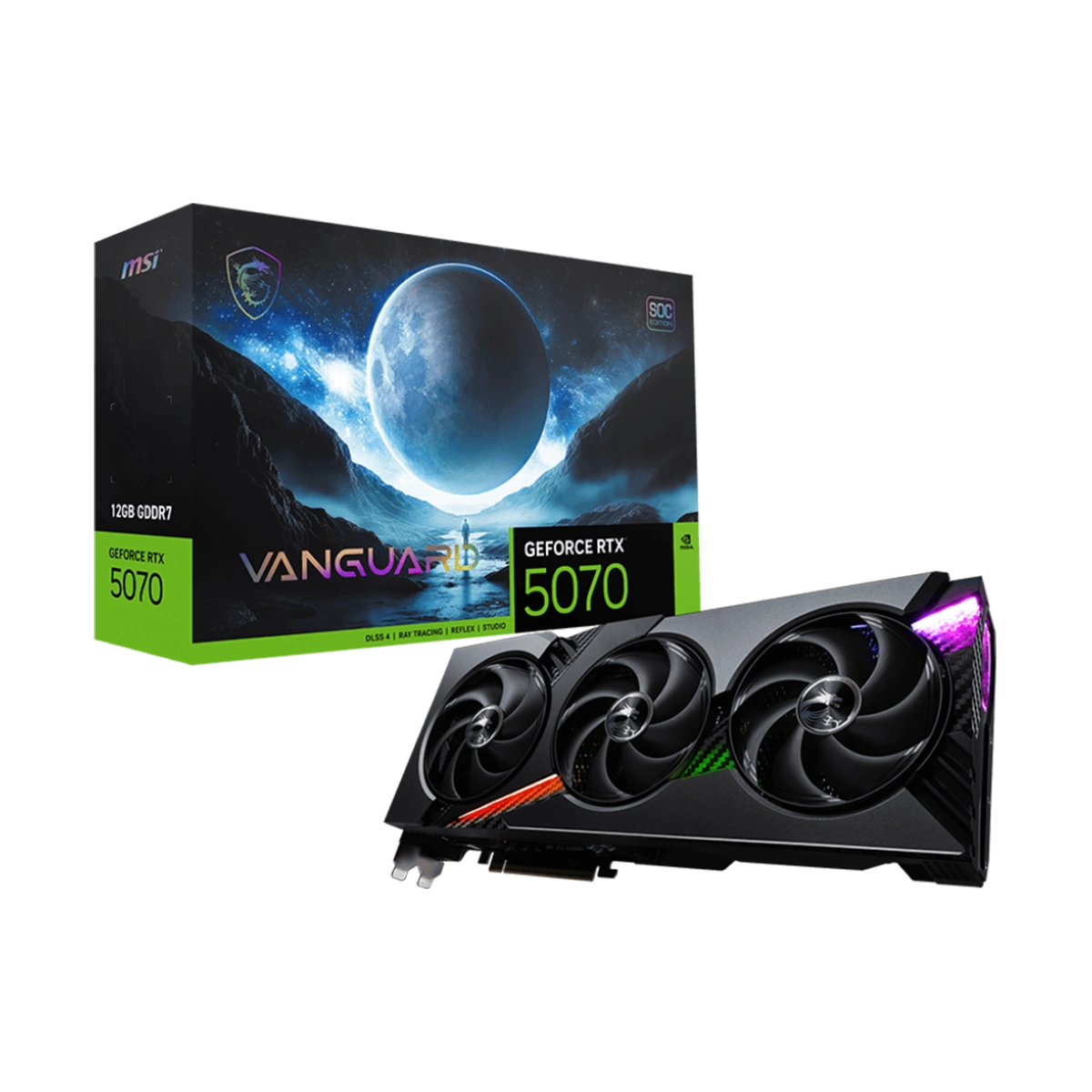 PLACA DE VIDEO MSI RTX 5070 VANGUARD 12GB GDDR7 SOC EDITION