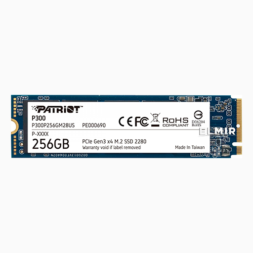DISCO SSD PATRIOT P300 256GB M2 PCIE