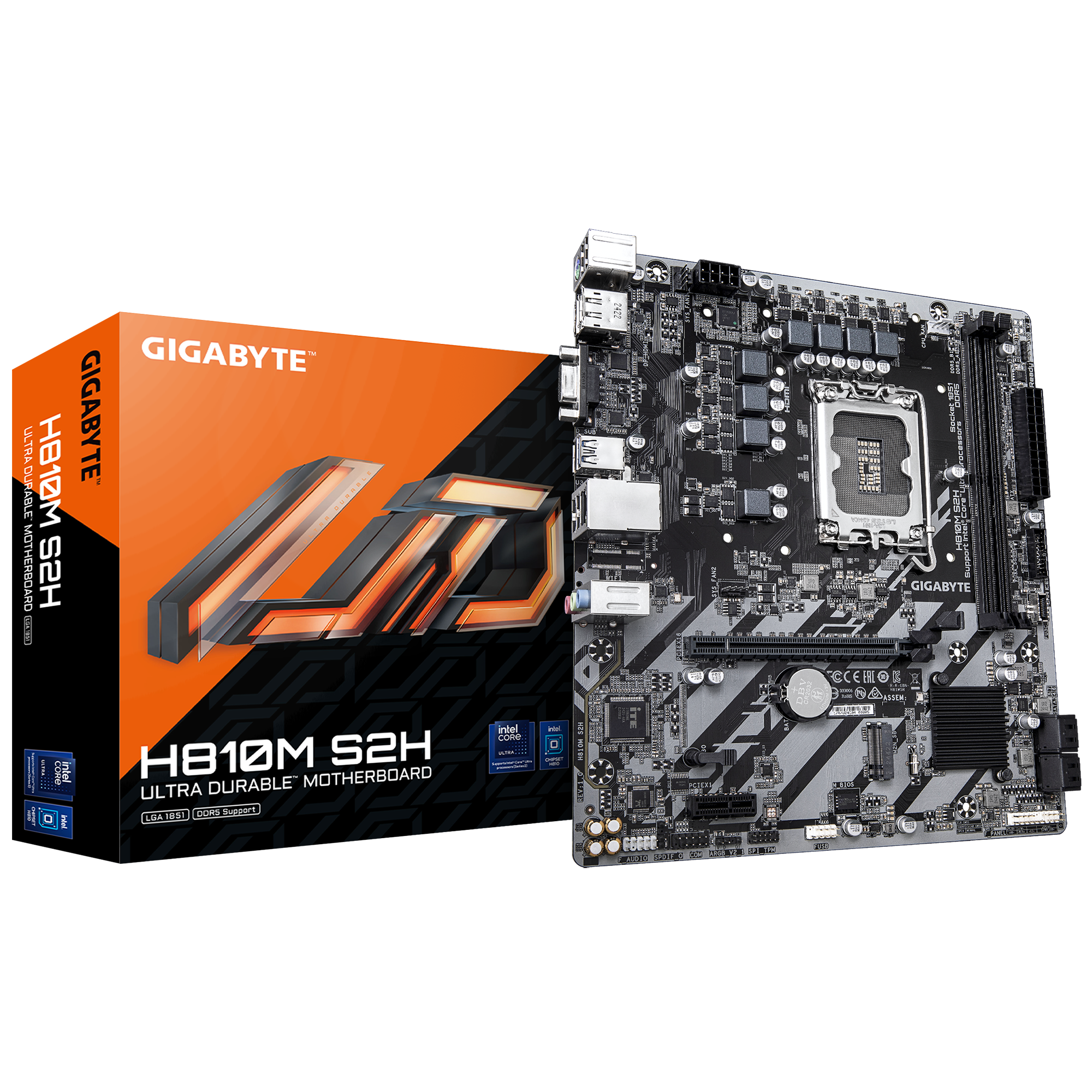 MOTHERBOARD GIGABYTE H810M S2H DDR5 LGA1851