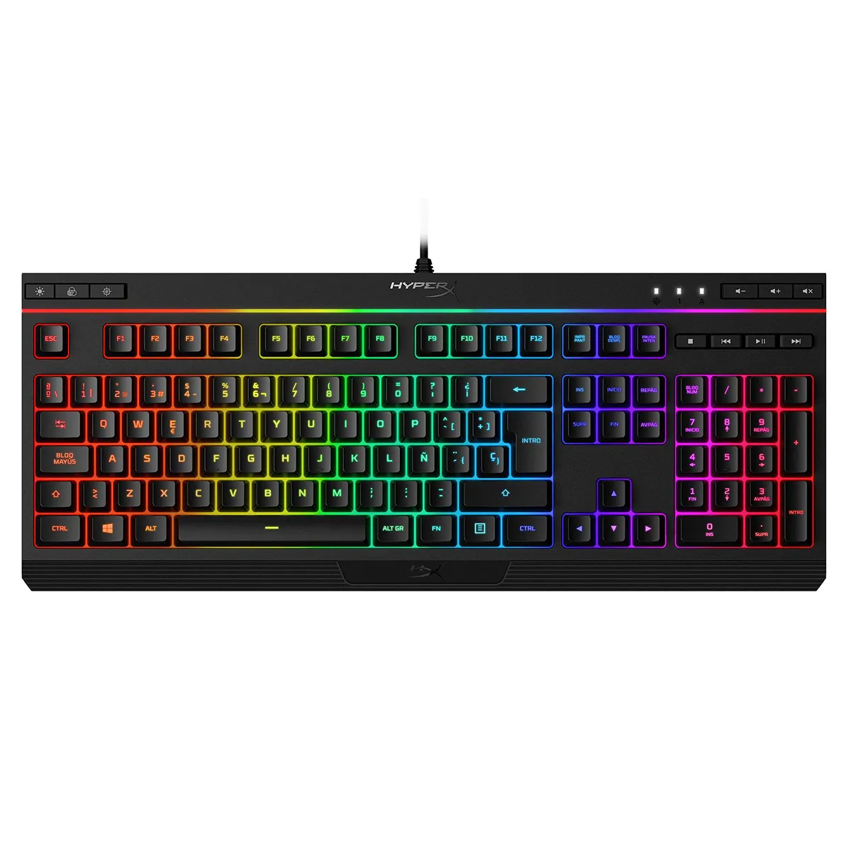 TECLADO HYPERX ALLOY CORE RGB WIRED