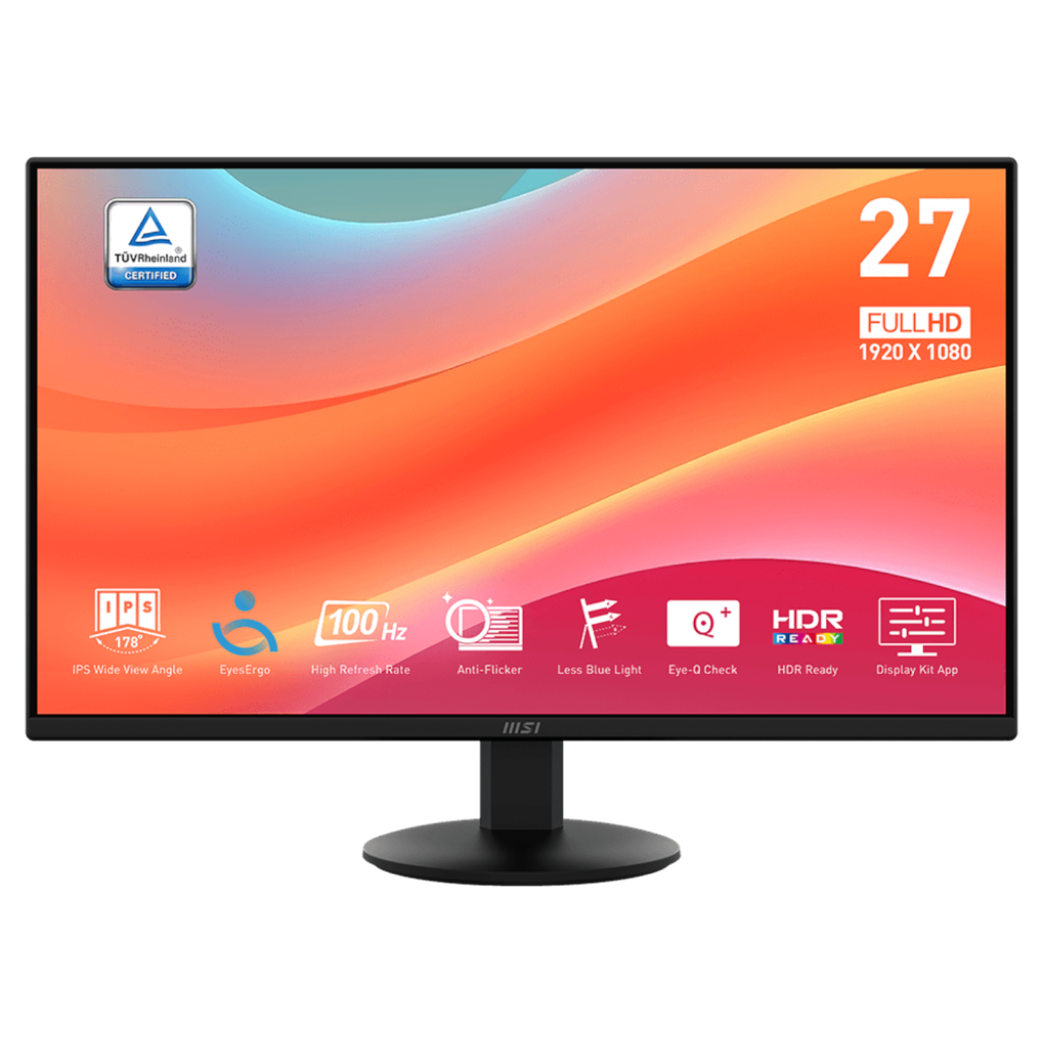 MONITOR MSI PRO MP272L 27" FHD 100HZ IPS