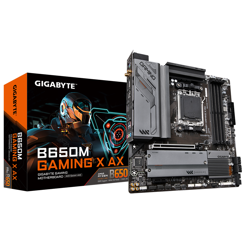 MOTHERBOARD GIGABYTE B650M GAMING X AX DDR5 AM5