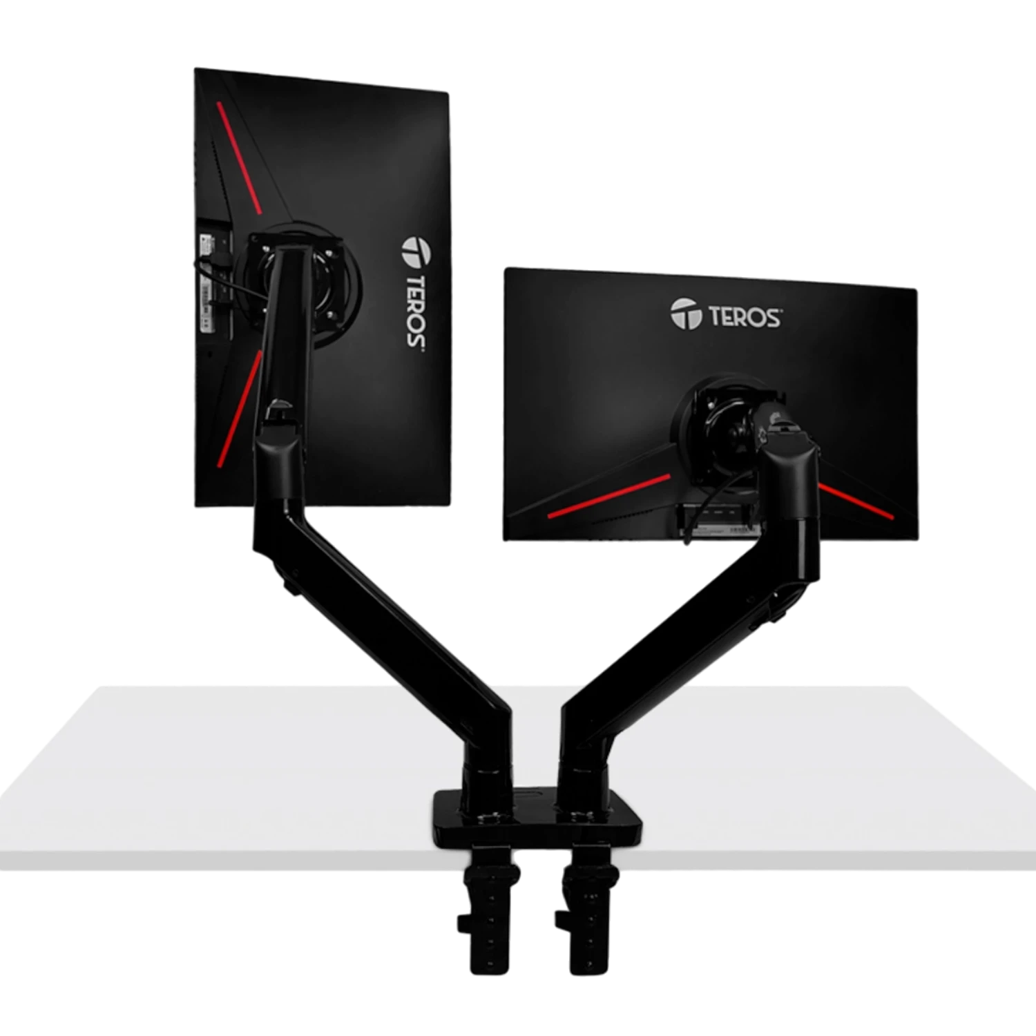 SOPORTE DOBLE PARA MONITORES TEROS TE-7114 ARTICULADO 22" A 32"