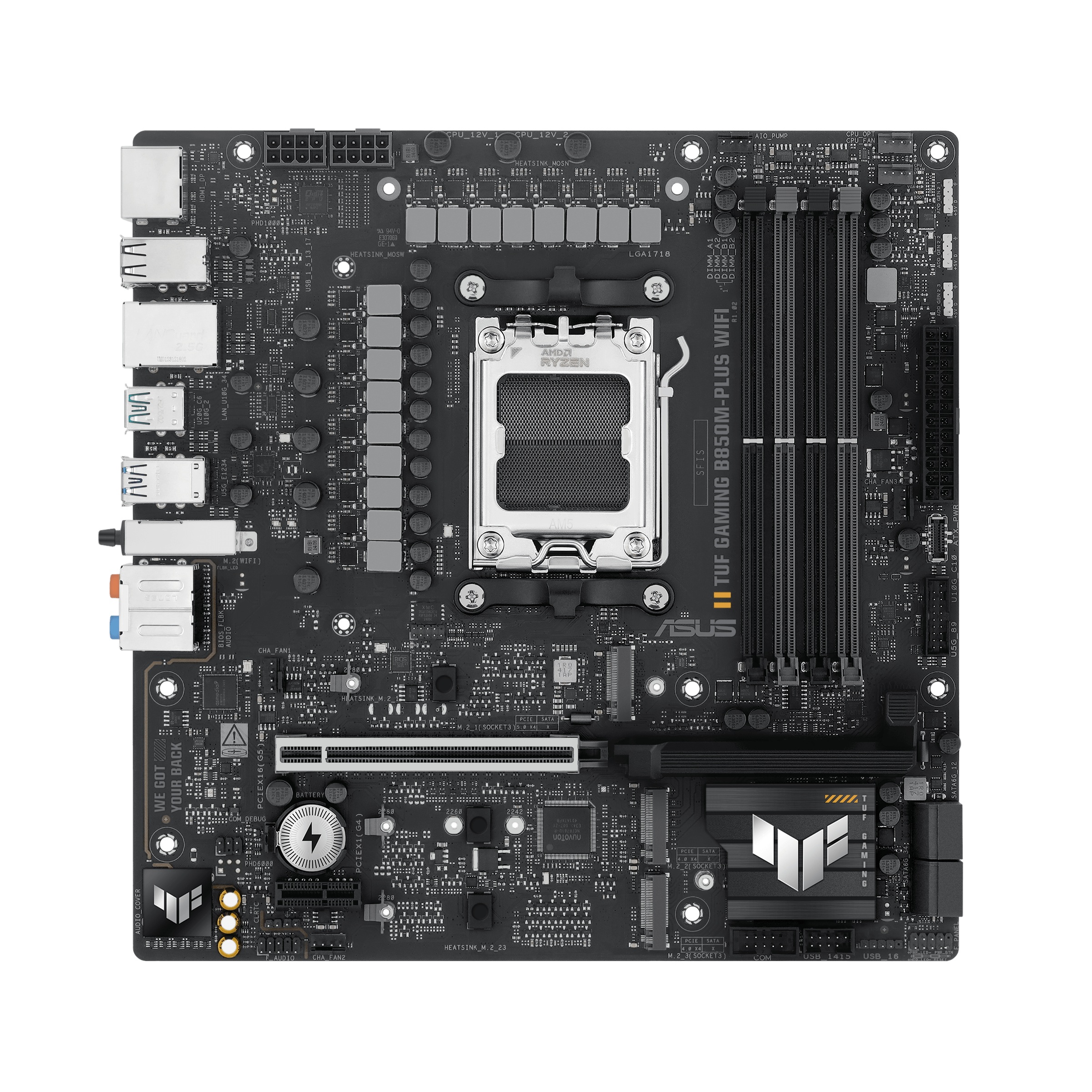 MOTHERBOARD ASUS TUF GAMING B850M-PLUS DDR5 AM5 WIFI