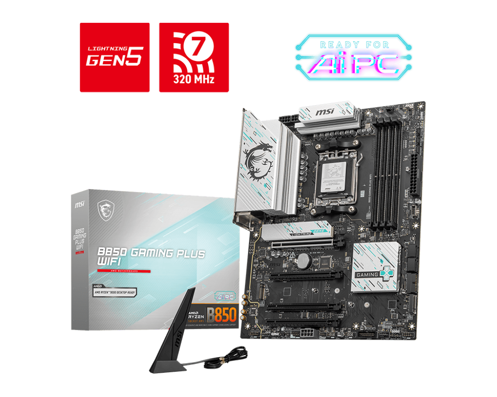 MOTHERBOARD MSI B850 GAMING PLUS DDR5 AM5 WIFI
