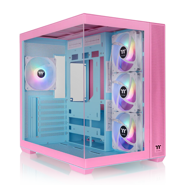 GABINETE THERMALTAKE VIEW 380 TG ARGB BUBBLE PINK