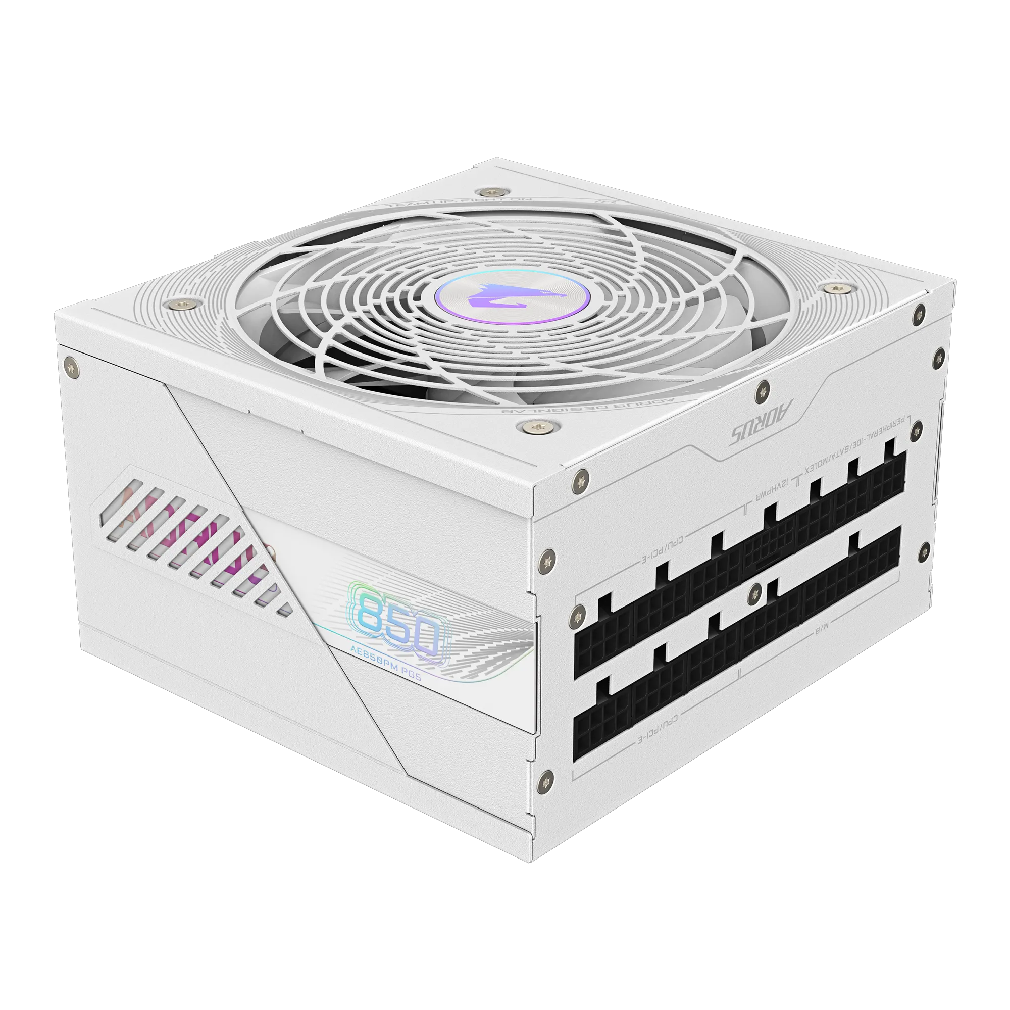 FUENTE GIGABYTE AORUS ELITE 850W AE850PM ICE PG5 80 PLUS PLATINUM WHITE