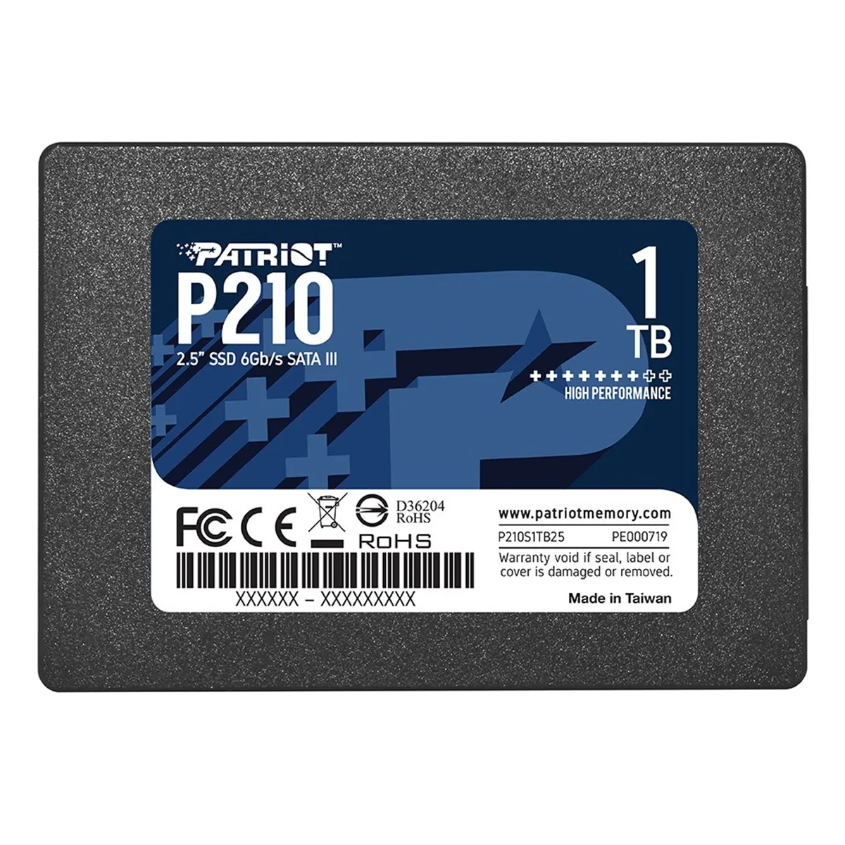DISCO SSD PATRIOT P210 1TB SATA 3 2.5