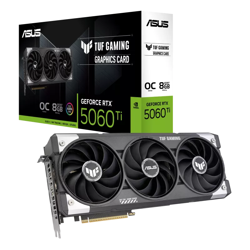 PLACA DE VIDEO ASUS RTX 5060 TI TUF GAMING 8GB GDDR7 OC
