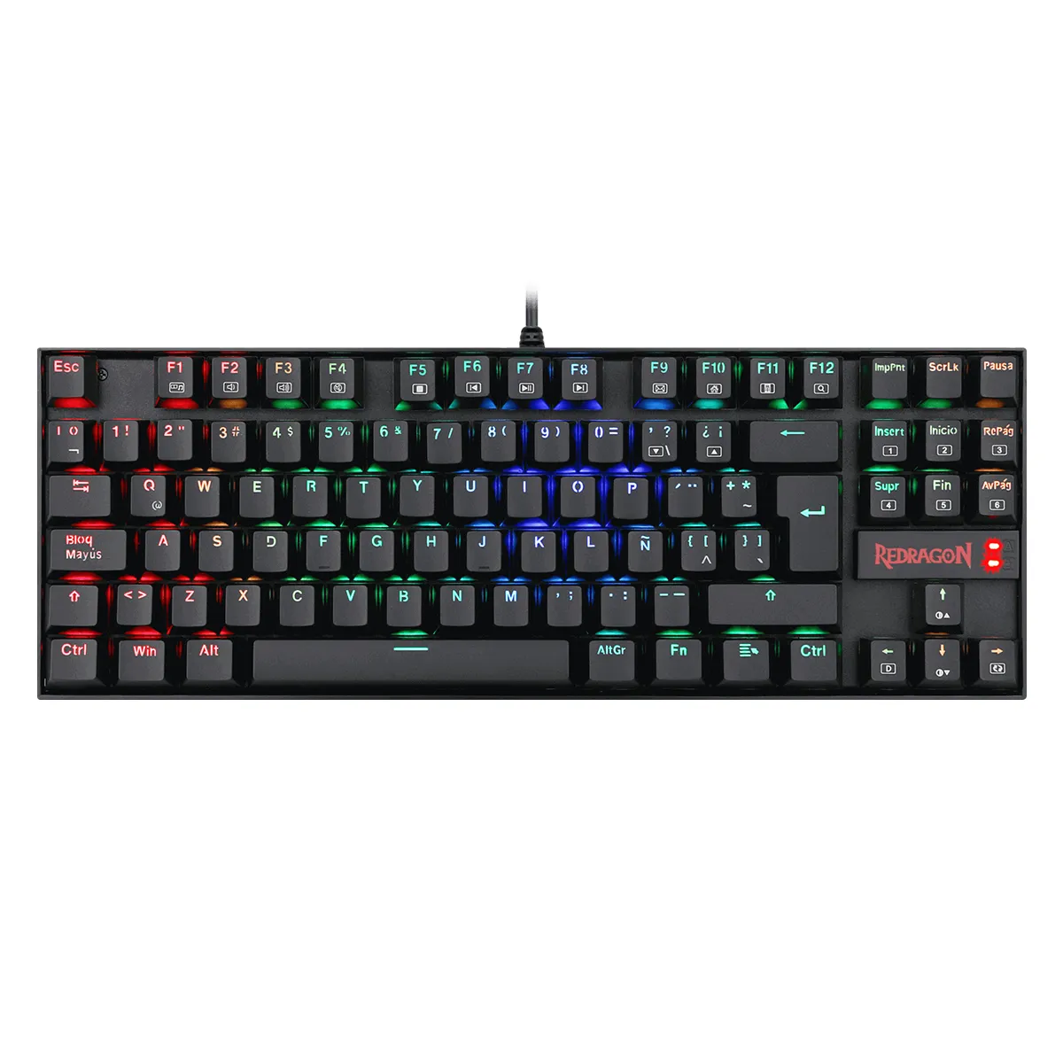 TECLADO REDRAGON KUMARA K552 BLACK RGB SWITCH BLUE