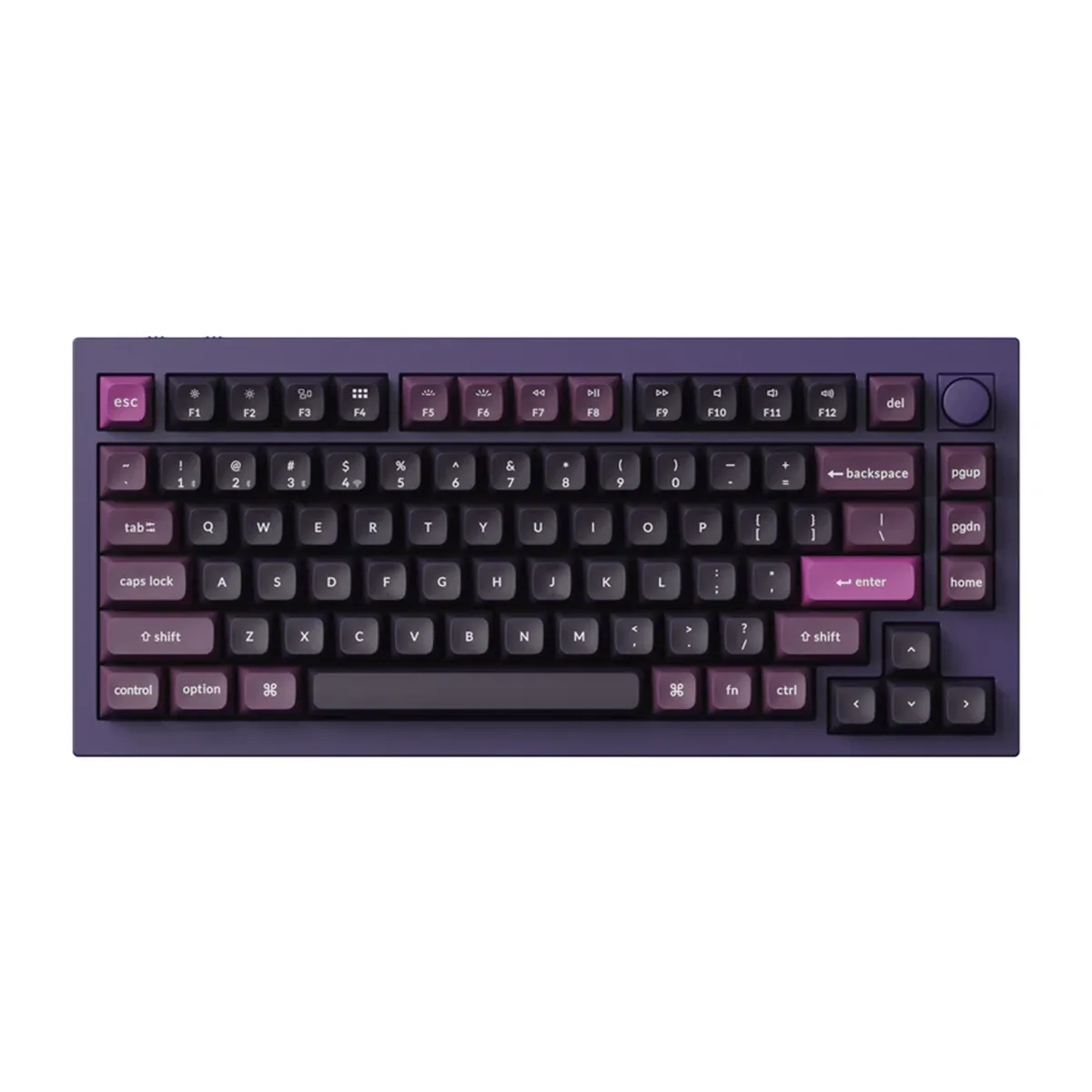 TECLADO KEYCHRON Q1 MAX PURPLE 75% SWITCH RED