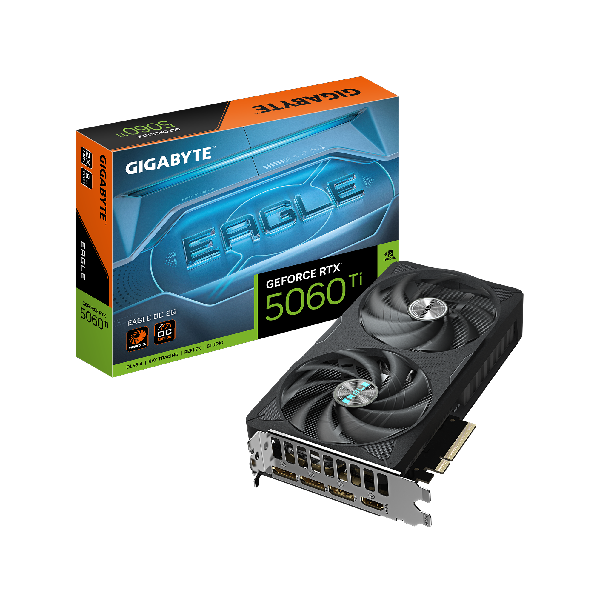 PLACA DE VIDEO GIGABYTE RTX 5060 TI EAGLE 8GB GDDR7 OC