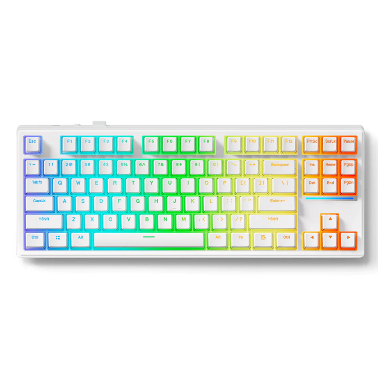 TECLADO MCHOSE K87 TKL WHITE SWITCH LINEAL ICE