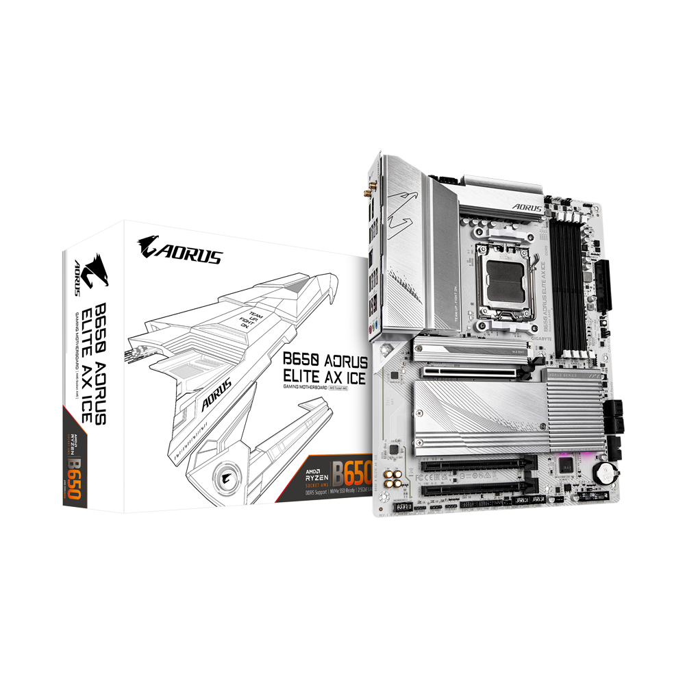 MOTHERBOARD GIGABYTE B650 AORUS ELITE AX ICE DDR5 AM5