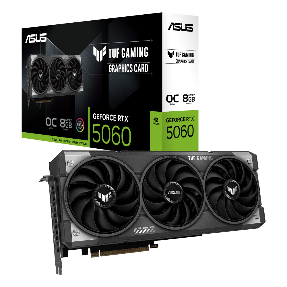 PLACA DE VIDEO ASUS RTX 5060 TUF GAMING 8GB GDDR7 OC