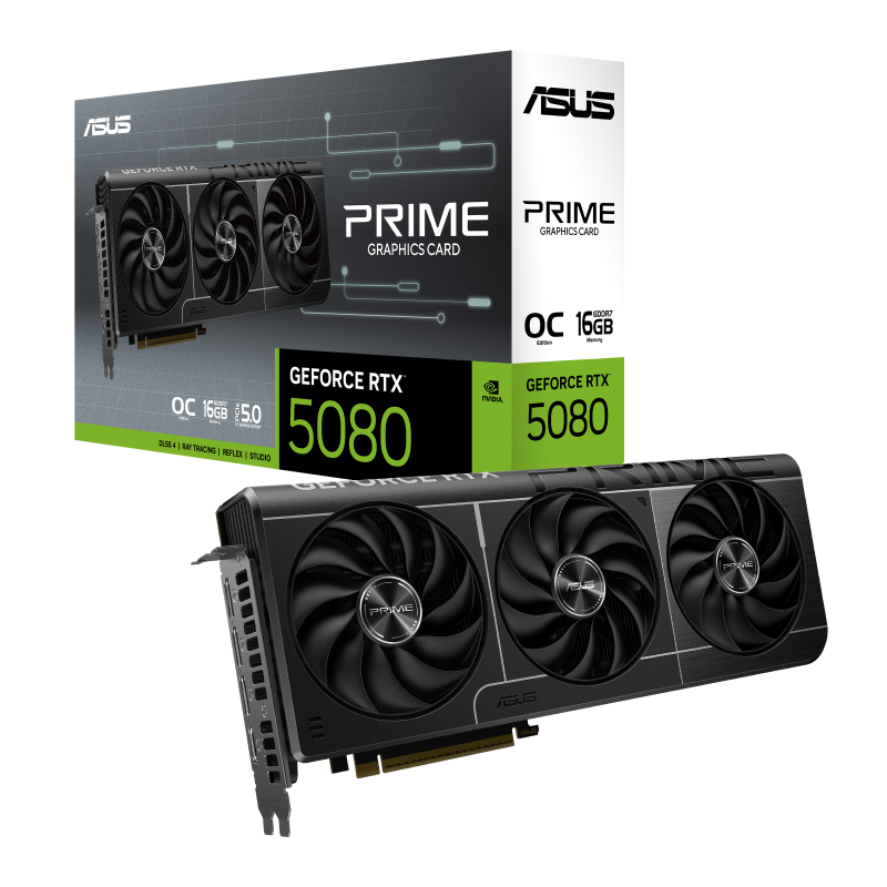 PLACA DE VIDEO ASUS RTX 5080 PRIME 16GB GDDR7 OC