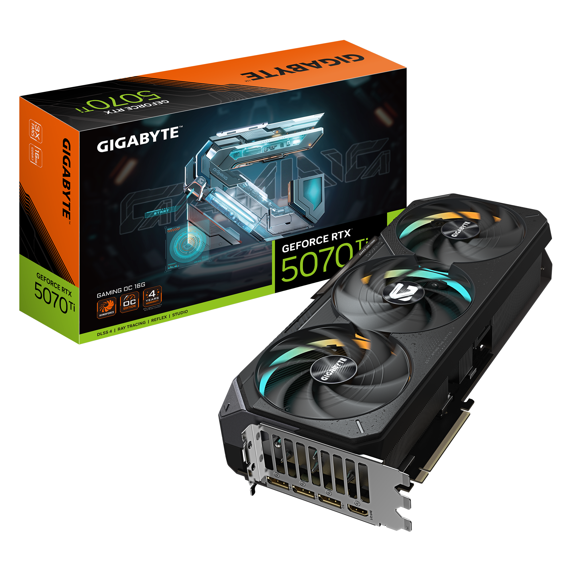 PLACA DE VIDEO GIGABYTE RTX 5070 TI GAMING 16GB GDDR7 OC
