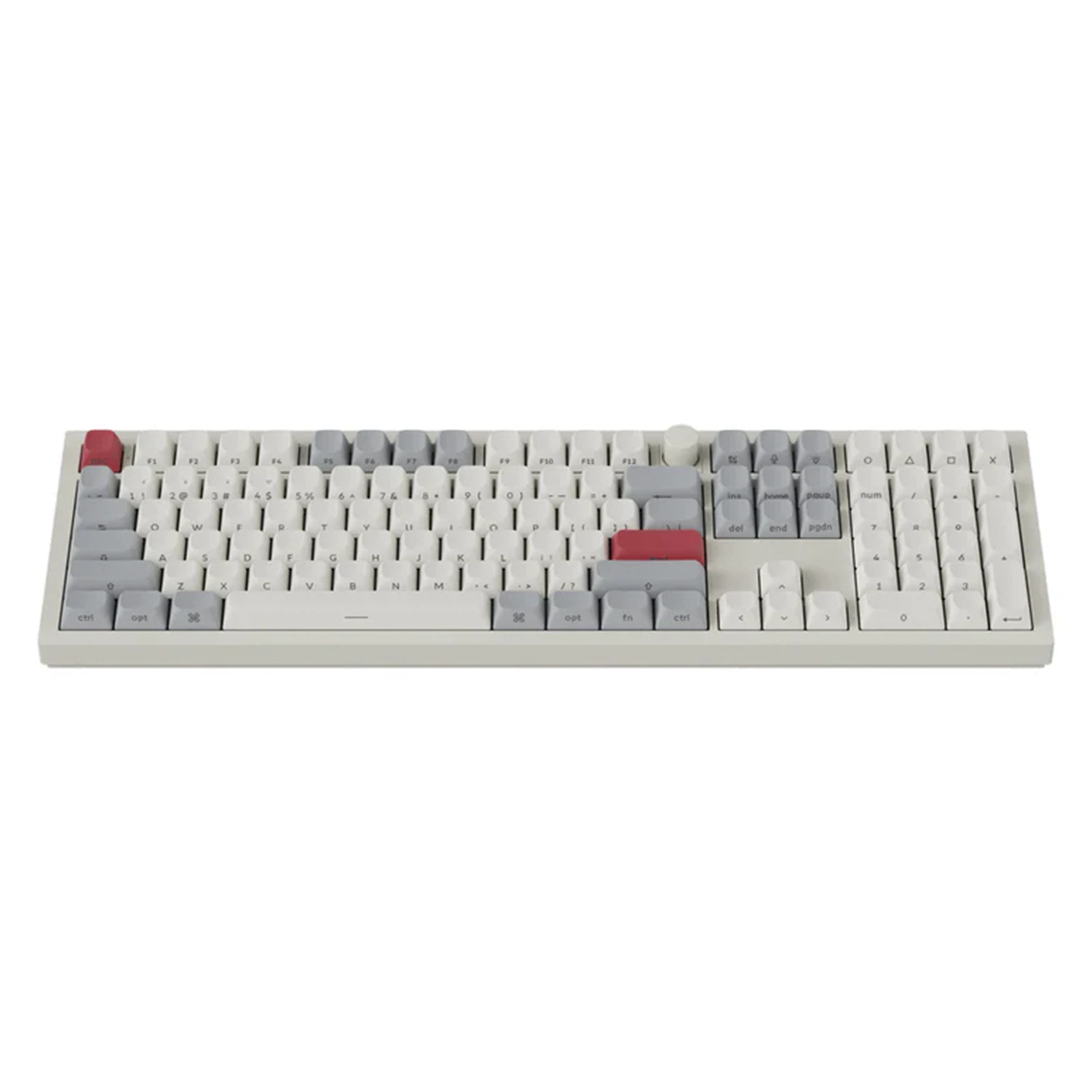 TECLADO KEYCHRON Q6 MAX SIDE PRINTED KEYS SHELL WHITE SWITCH RED