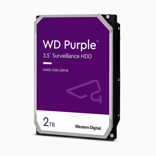 DISCO HDD WD PURPLE 2TB 5400RPM