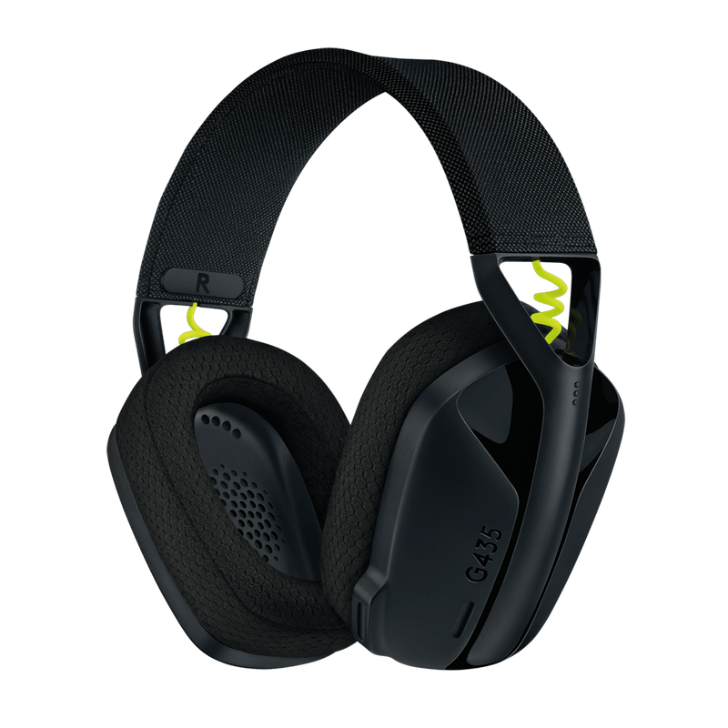 AURICULARES LOGITECH G435 LIGHTSPEED WIRELESS NEGRO Y AMARILLO (CON MIC)