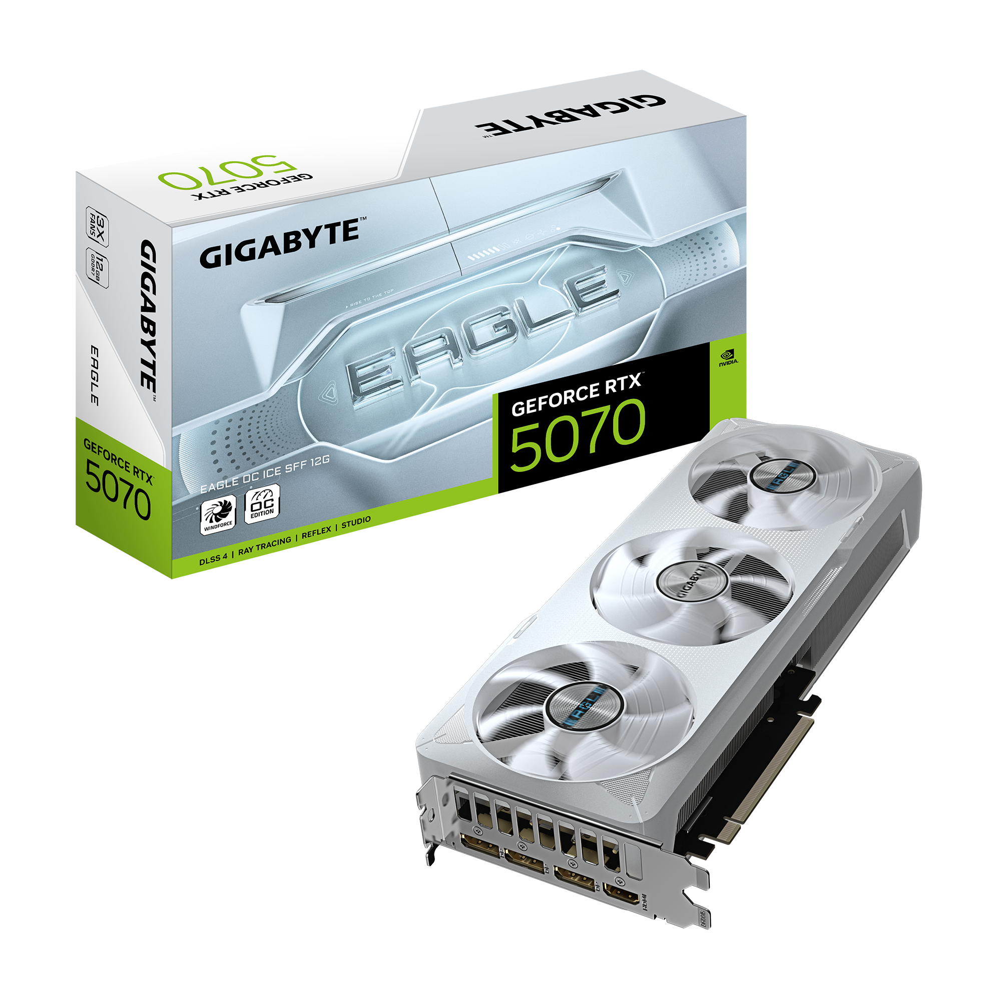 PLACA DE VIDEO GIGABYTE RTX 5070 EAGLE ICE 12GB GDDR7 OC SFF