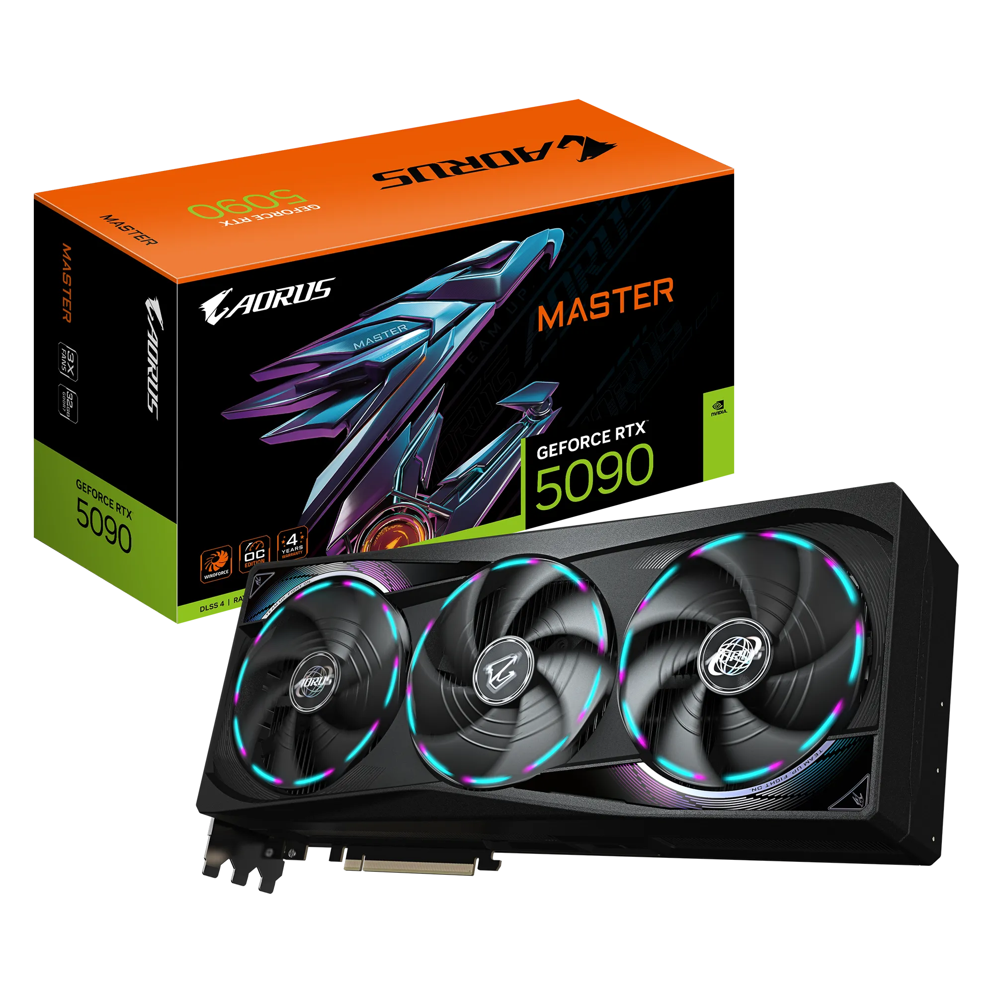 PLACA DE VIDEO GIGABYTE RTX 5090 AORUS MASTER 32GB GDDR7