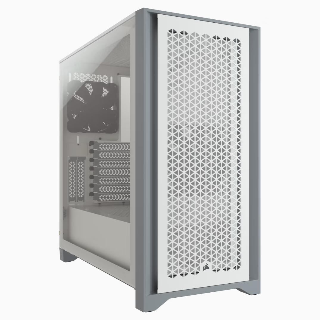 GABINETE CORSAIR 4000D AIRFLOW TG WHITE ATX