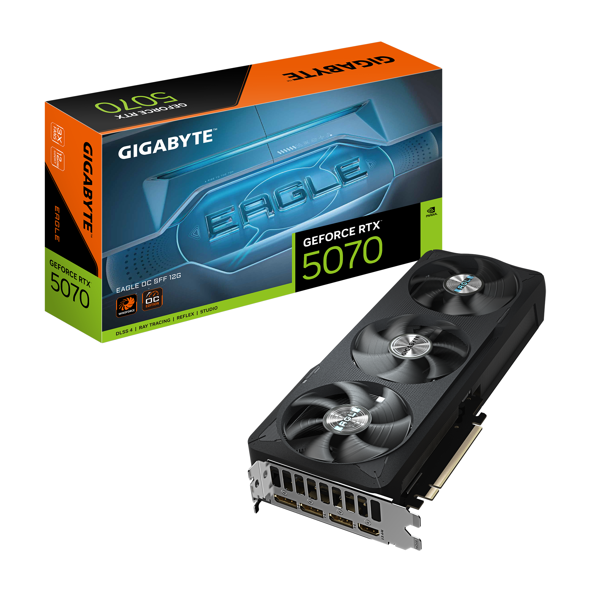 PLACA DE VIDEO GIGABYTE RTX 5070 EAGLE 12GB GDDR7 OC SFF