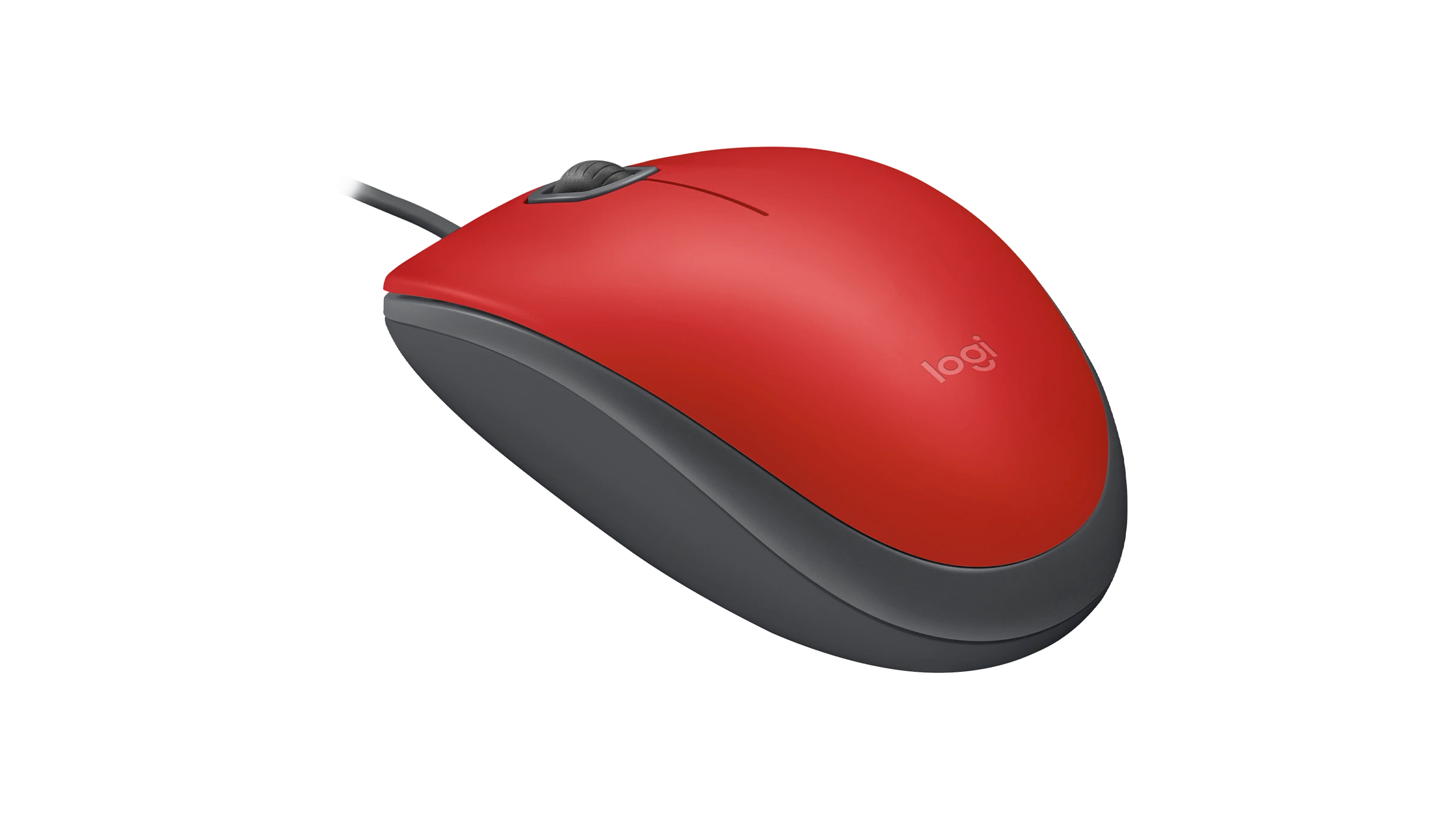 MOUSE LOGITECH M110 SILENT WIRED RED