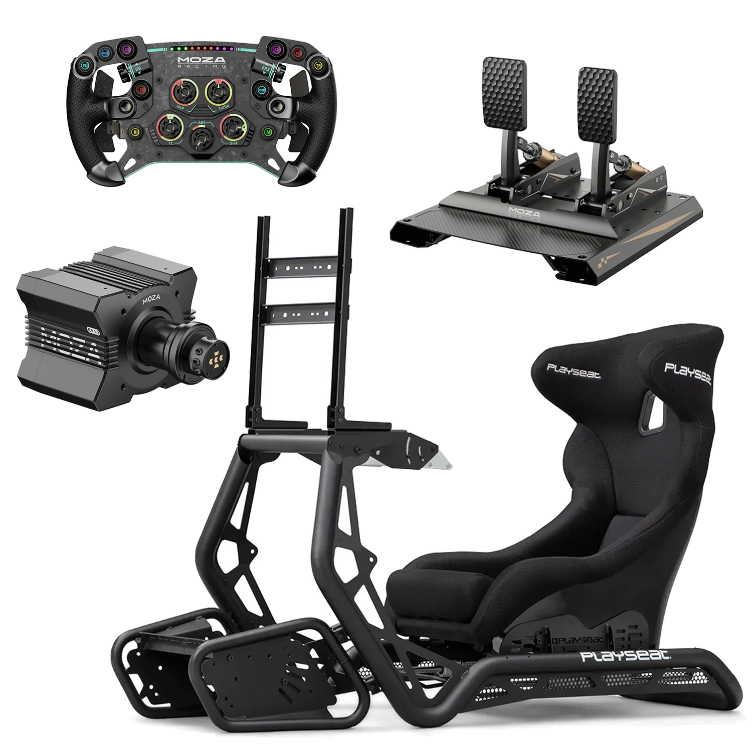 COMBO SIMULADOR PLAYSEAT SENSATION + MOZA