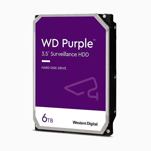 DISCO HDD WD PURPLE 6TB 5400RPM