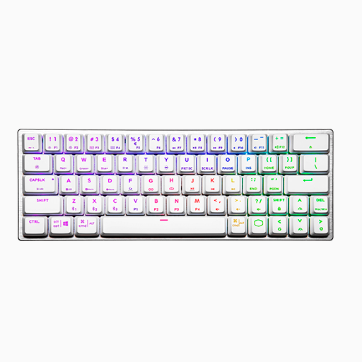 TECLADO COOLERMASTER SK622 SILVER WHITE SWITCH RED LOW COMPACTO