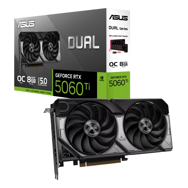 PLACA DE VIDEO ASUS RTX 5060 TI DUAL 8GB GDDR7 OC
