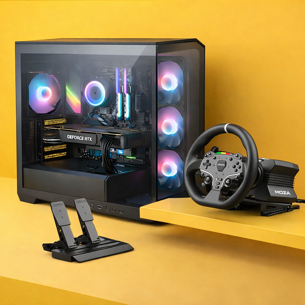 PC GAMER PARA SIMULADORES - RYZEN 5 9600X - 32 GB RAM - RX 9060 XT - 2TB SSD -WIFI