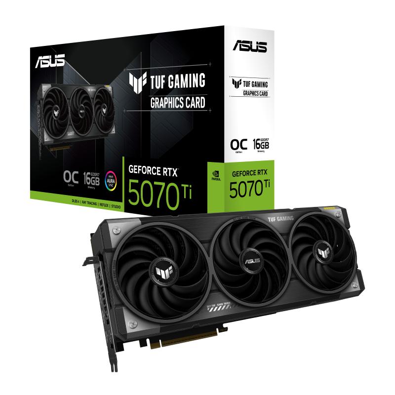 PLACA DE VIDEO ASUS RTX 5070 TI TUF GAMING 16GB GDDR7 OC