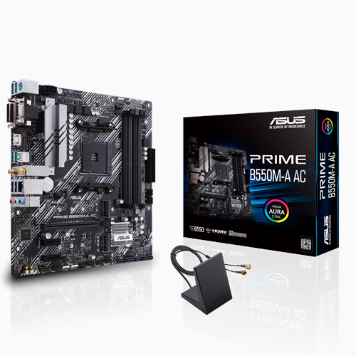 MOTHERBOARD ASUS PRIME B550M-A AC DDR4 AM4 WIFI