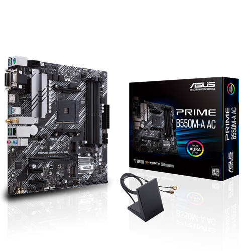 MOTHERBOARD ASUS PRIME B550M-A AC DDR4 AM4 WIFI